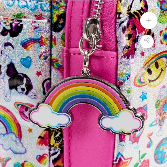 Loungefly Lisa Frank AOP Holographic MINI BACKPACK - Picture 5 of 10
